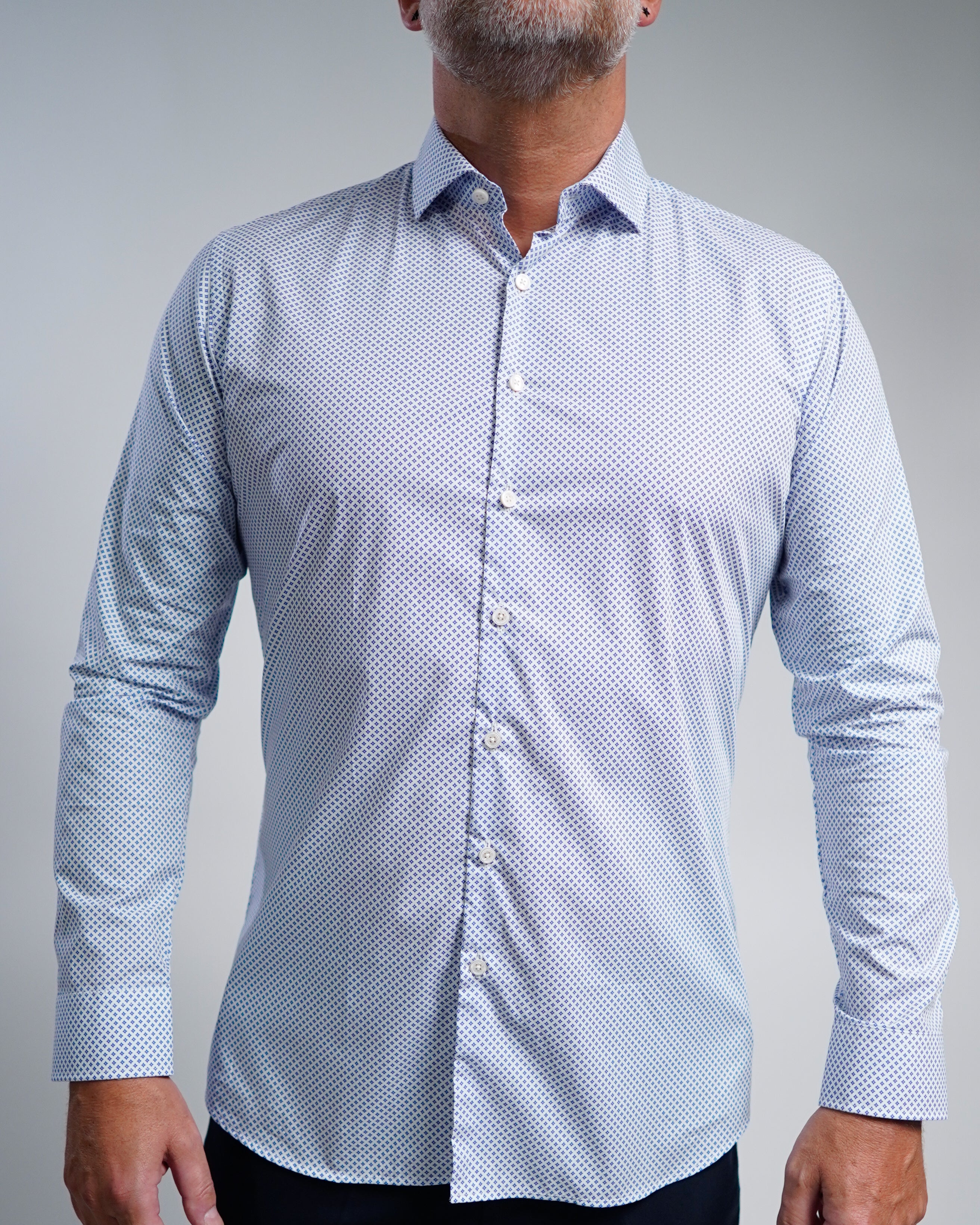 Chemise d'affaires de haute qualité avec motif imprimé Fitted (art. 1164)