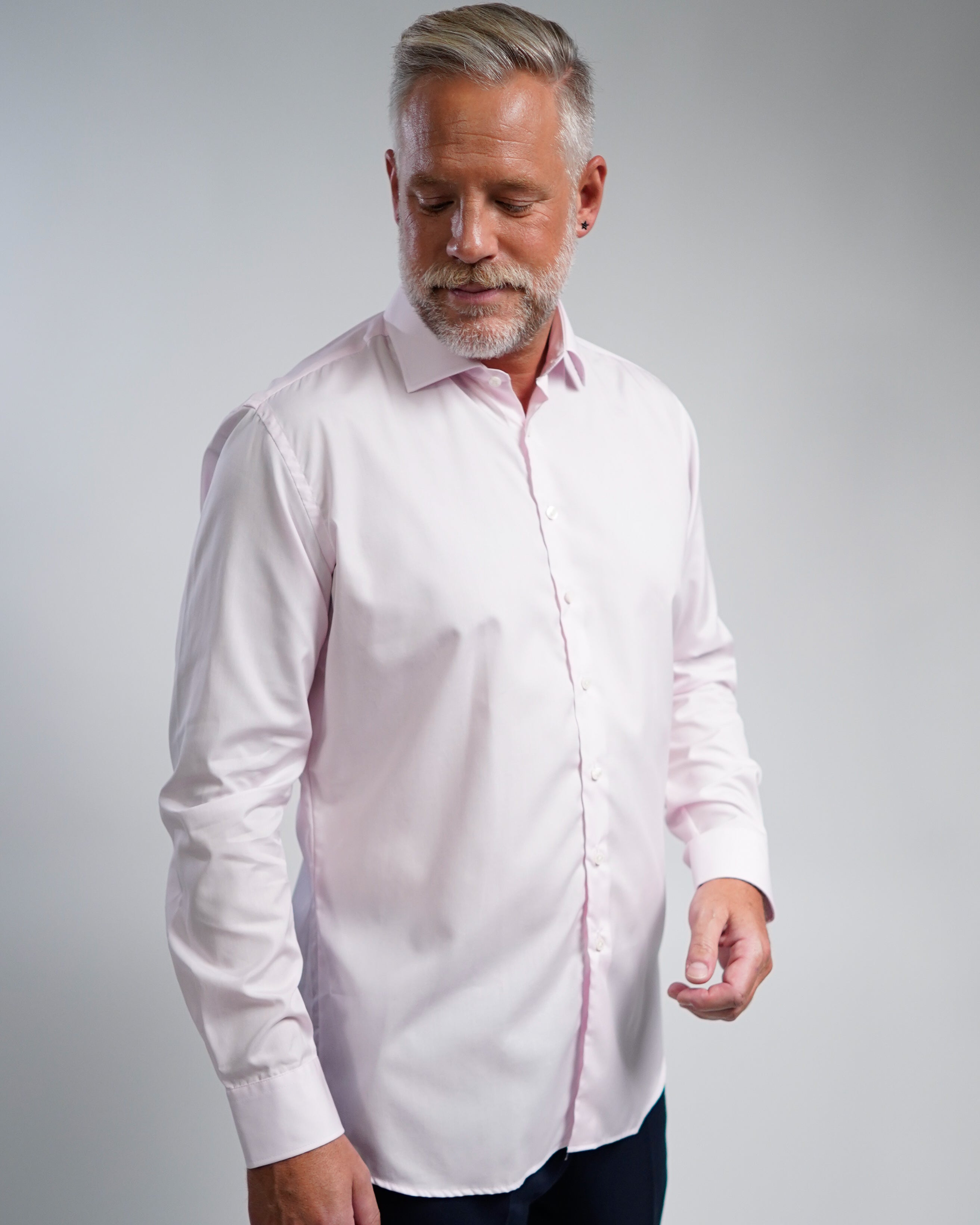 Non-iron business shirt pink (Art. 1004)