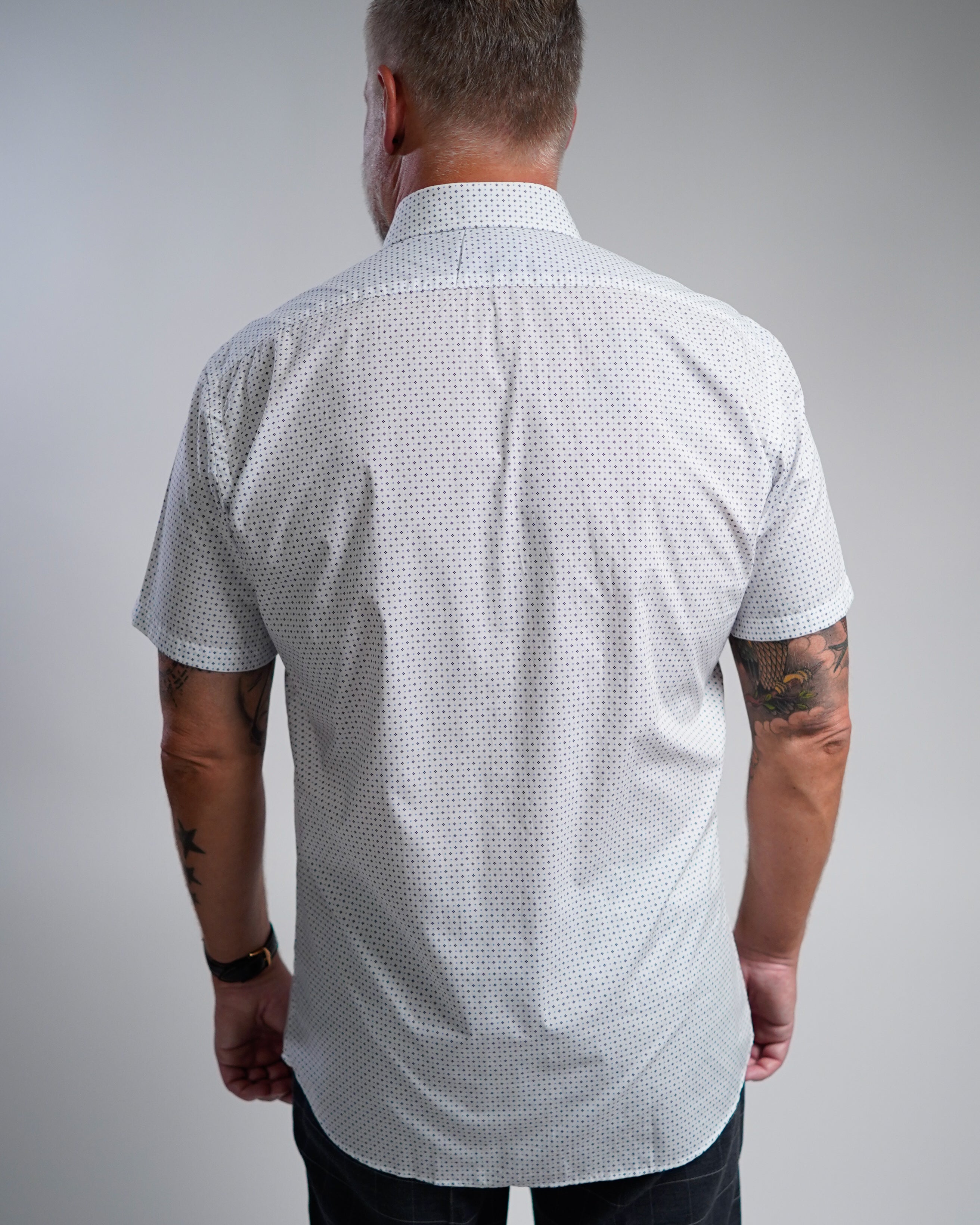 Chemise d'affaires de haute qualité avec motif imprimé Modern Fit (coupe droite / art. 1161-M-KA)
