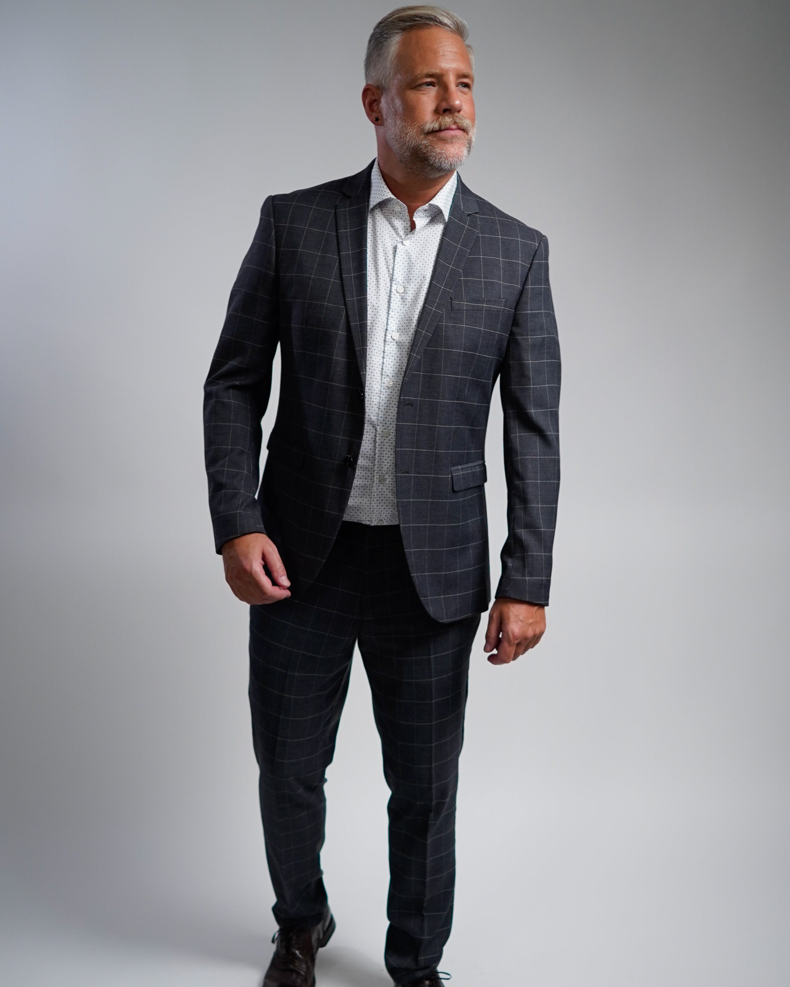 Chemise d'affaires de haute qualité avec motif imprimé Modern Fit (coupe droite / art. 1161-M-KA)