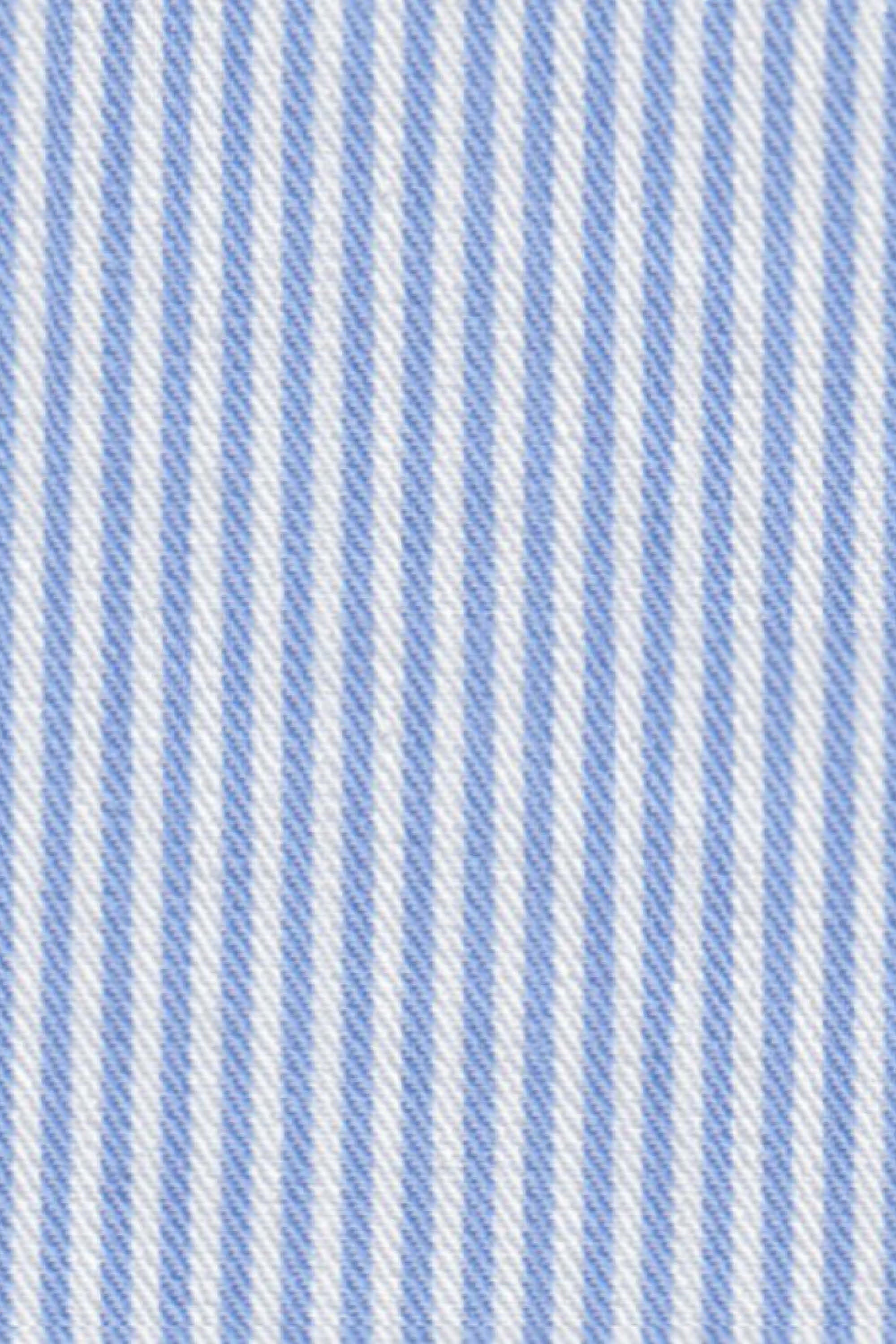 Chemise d'affaires de haute qualité à rayures bleu clair (art. 1131)