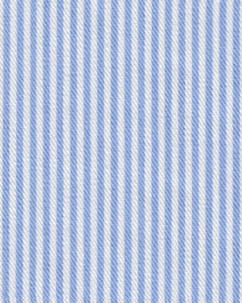 Chemise d'affaires de haute qualité à rayures bleu clair (art. 1131)