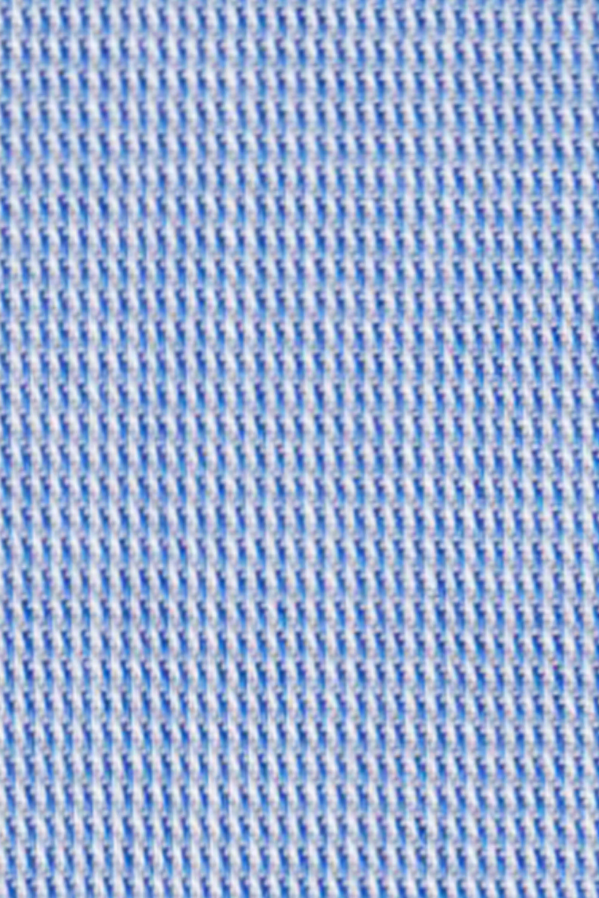 High-quality business shirt fine check medium blue modern fit (straight cut / Art. 1142-M-KA)
