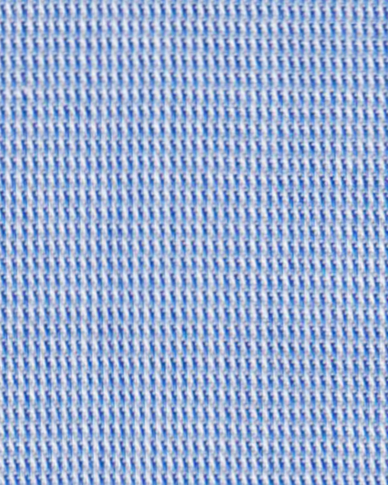 High quality business shirt fine check medium blue (Art. 1142)