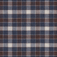 Flannel shirt with check pattern brown/blue (Art. 2365-C)