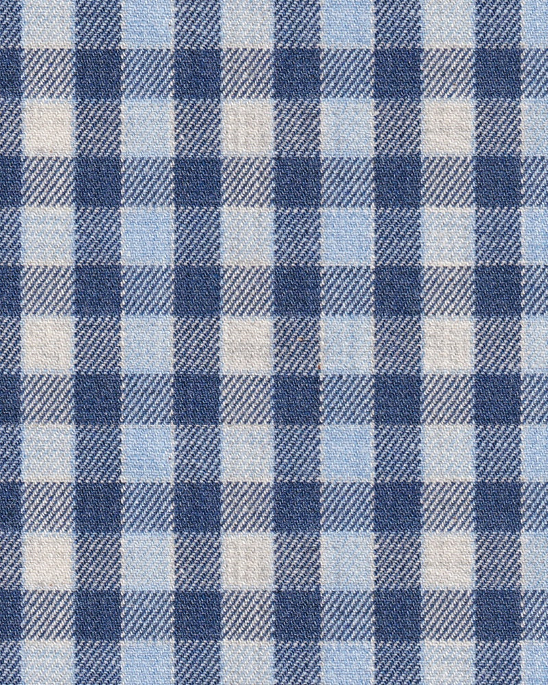 Flannel shirt with check pattern light blue (Art. 2367-C)