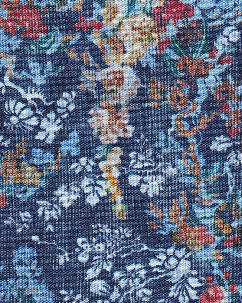 Casual shirt with print pattern blue (Art. 2394-C)