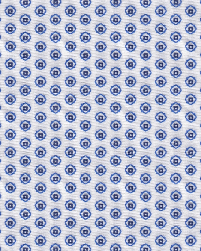 Freizeithemd mit Minimalprint Blau (Art. 2416-C)