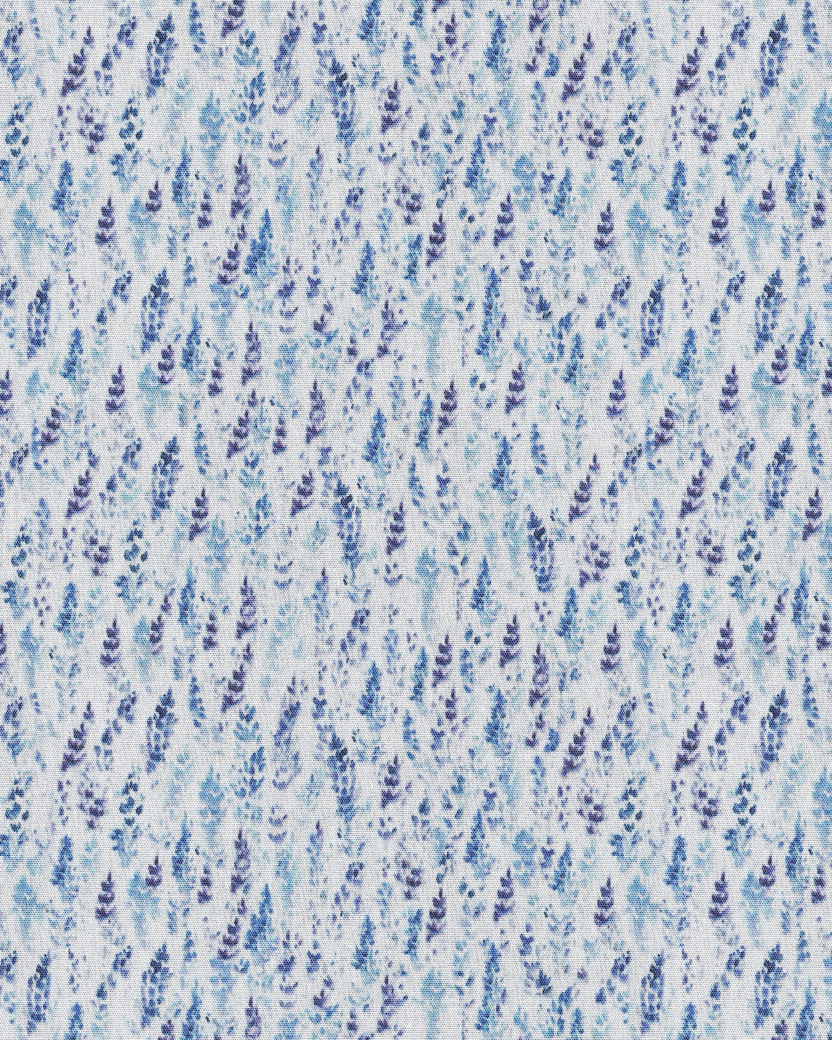Chemise décontractée à imprimé floral bleu (art. 2504-C)