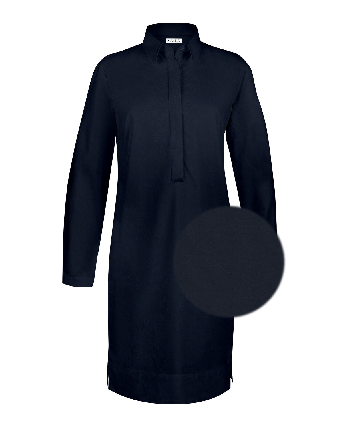 Kleidbluse ZOÉ Langarm in Dunkelblau (Art. 1003D-Z-LA)