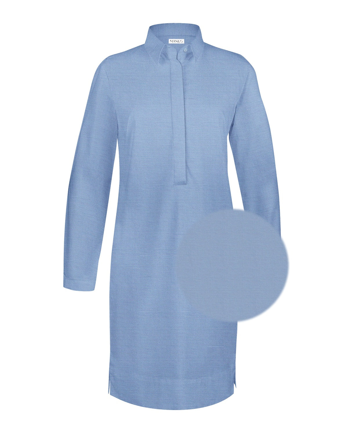 Kleidbluse ZOÉ Langarm in Blau (Art. 1006D-Z-LA)