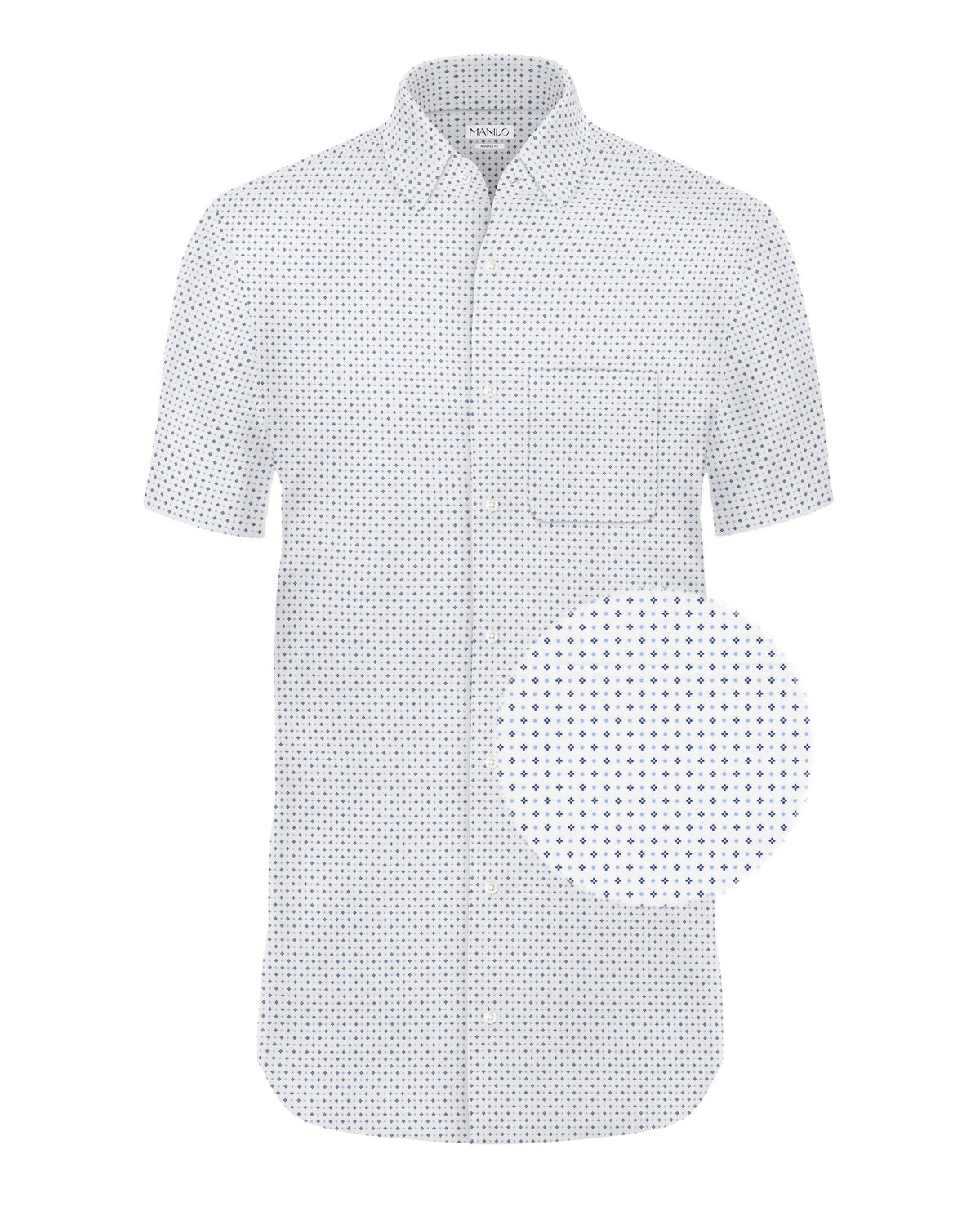 Chemise d'affaires de haute qualité avec motif imprimé Modern Fit (coupe droite / art. 1161-M-KA)