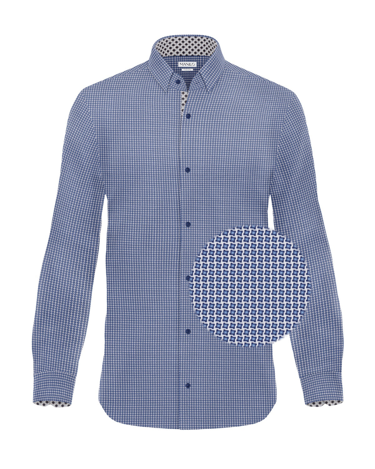 Chemise de loisirs avec un minimum de bleu imprimé (Art. 2418-C)
