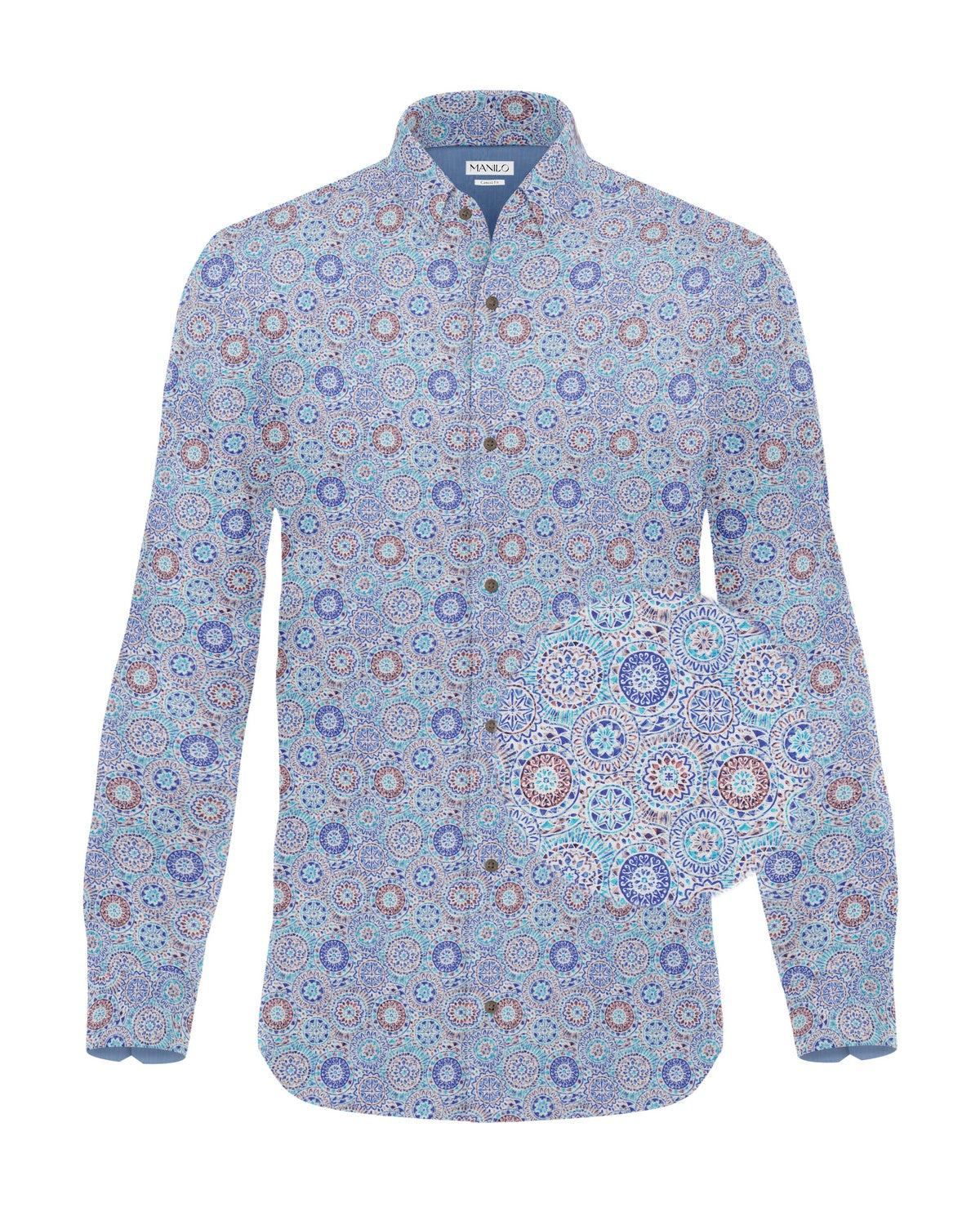 Chemise décontractée avec impression graphique colorée (art. 2513-C)