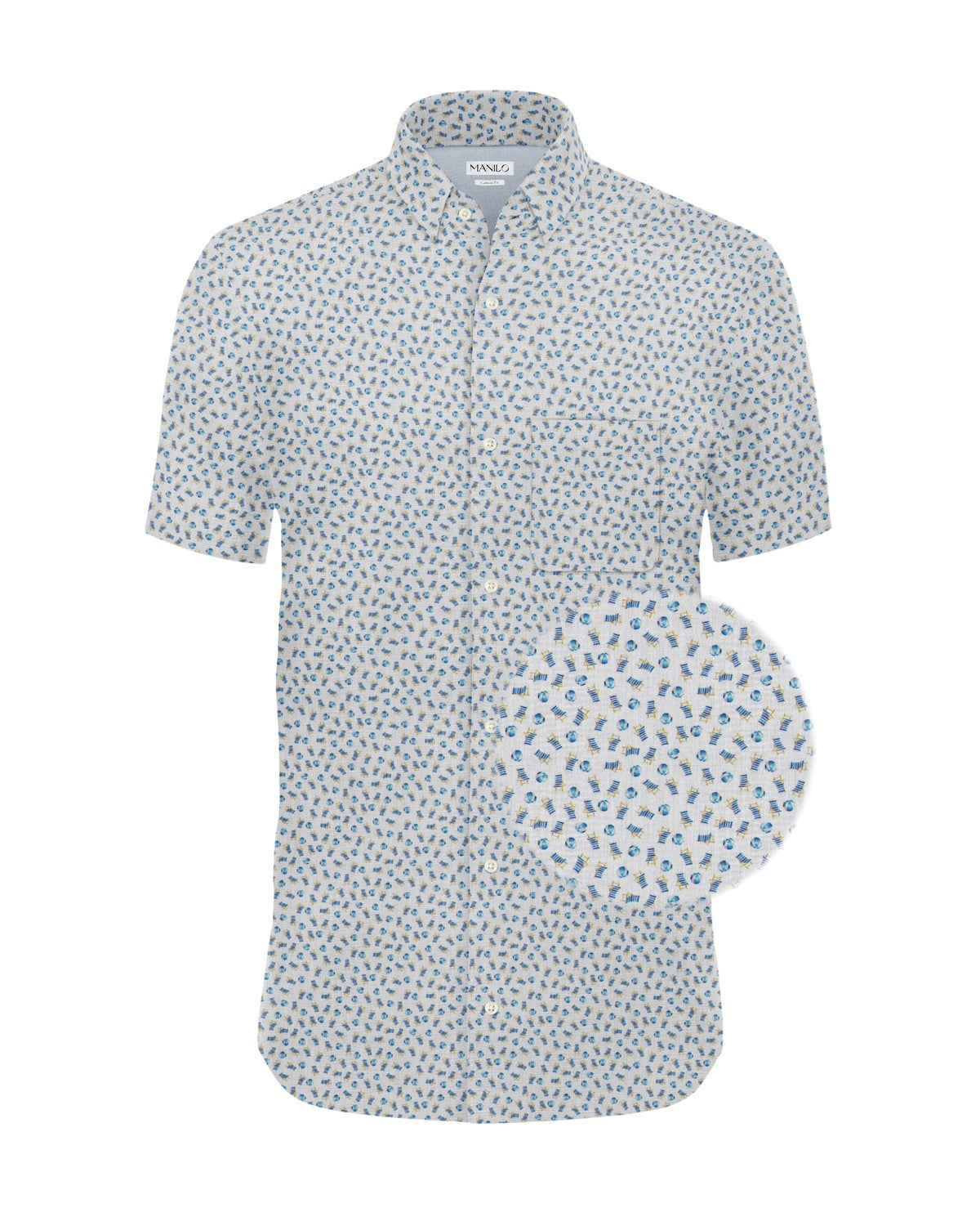 Casual shirt with deckchair print (Art. 2523-C-KA)