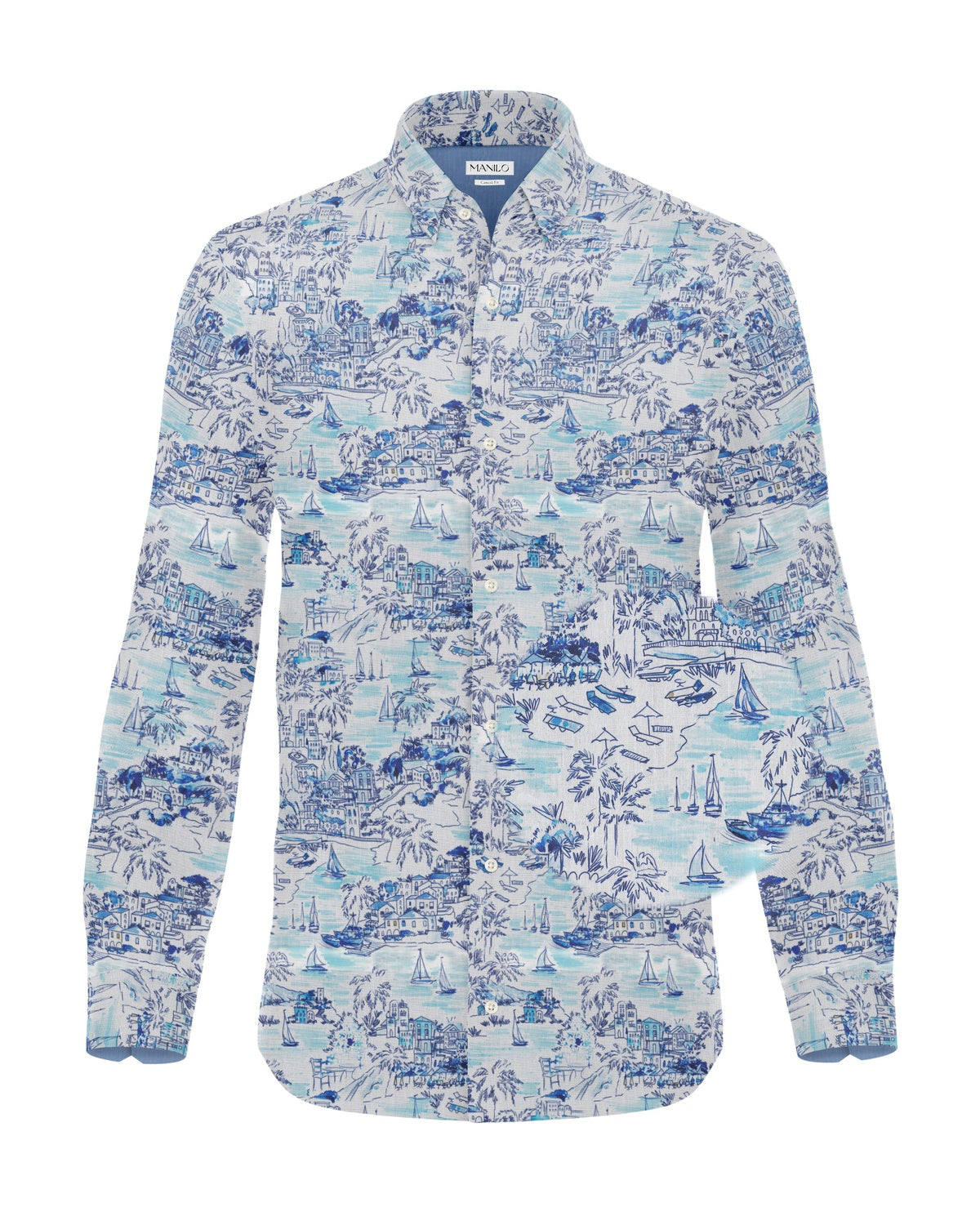 Casual shirt with Amalfi print (Art. 2529-C-KA)