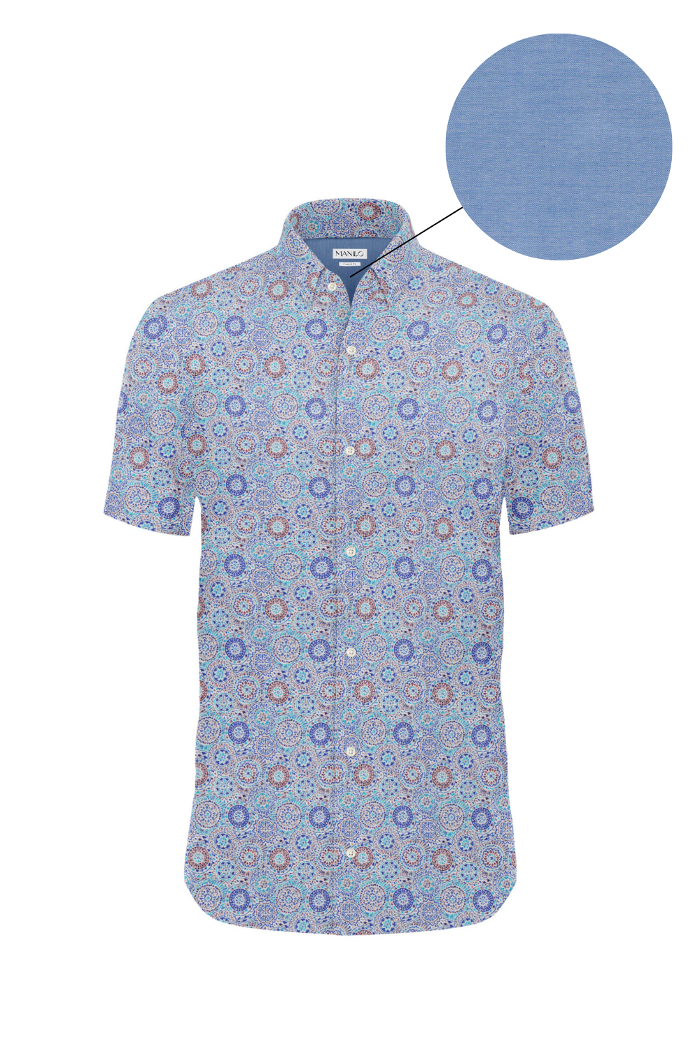 Chemise décontractée avec impression graphique colorée (art. 2513-C)
