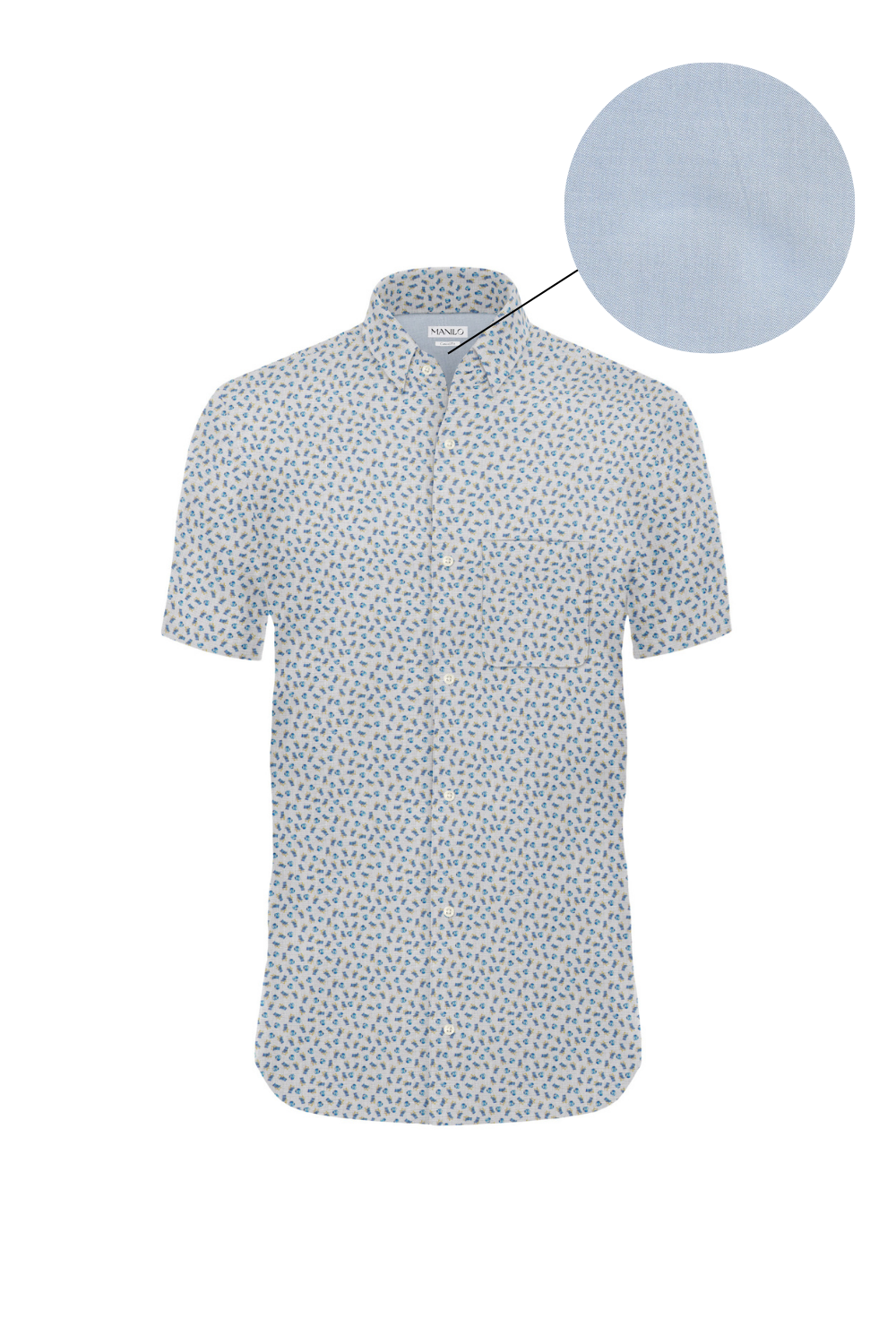 Casual shirt with deckchair print (Art. 2523-C-KA)
