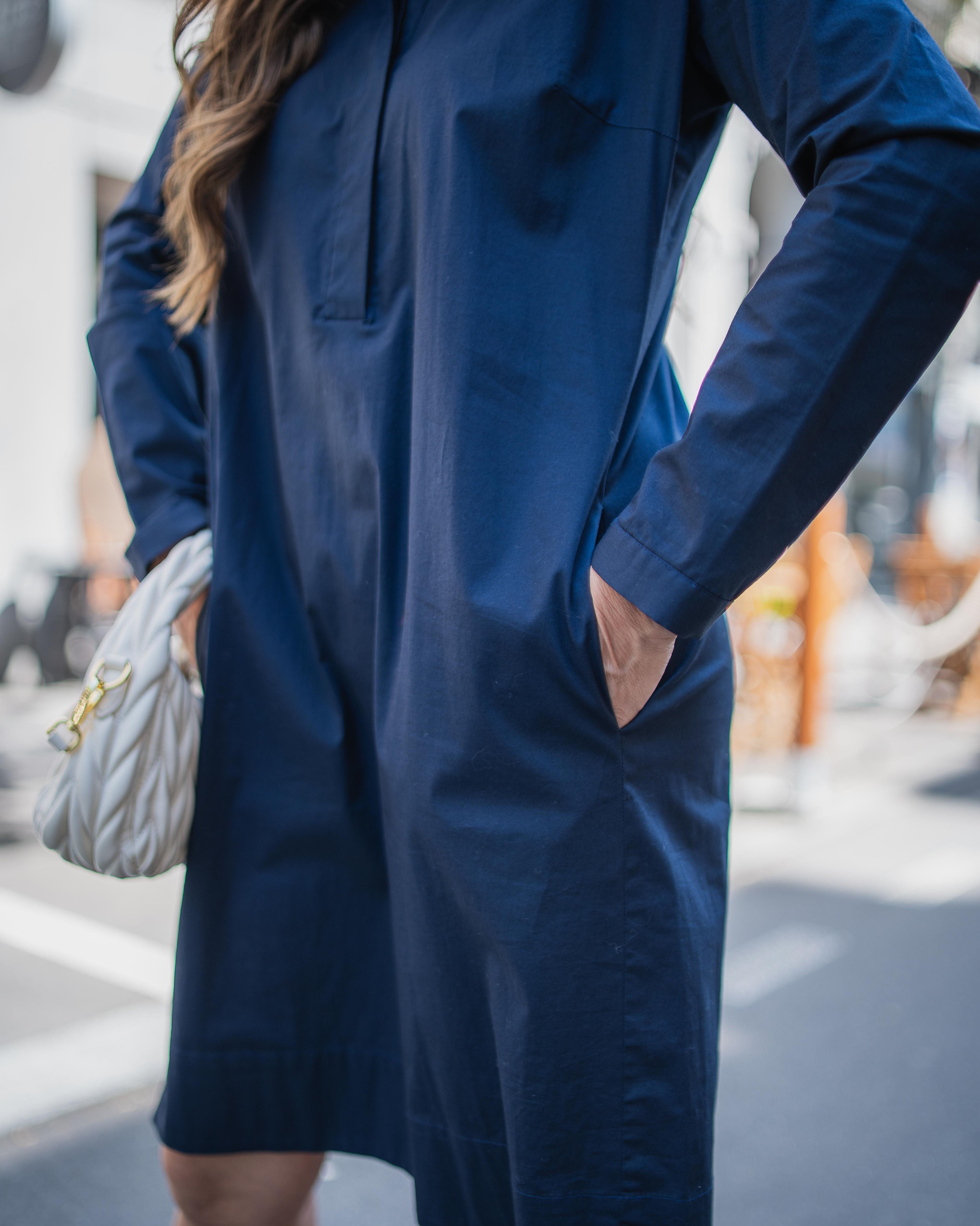 ZOÉ dress blouse in dark blue (Art. 1003D-Z-LA)