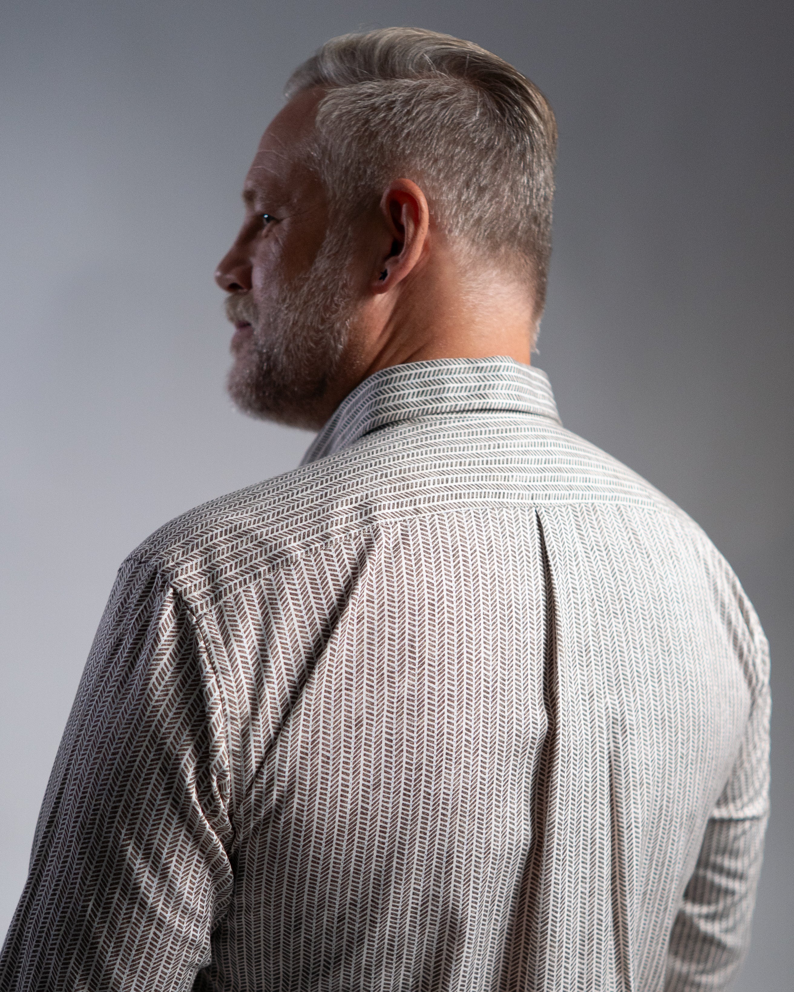 Casual shirt with graphic print in blue (Art. 2517-C)