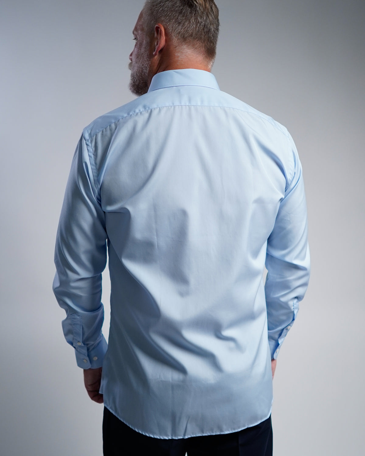 Non-iron business shirt light blue (Art. 1002)