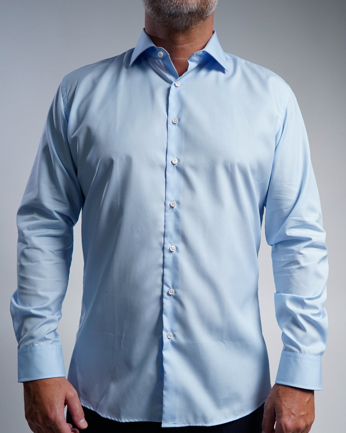 Non-iron business shirt light blue (Art. 1002)