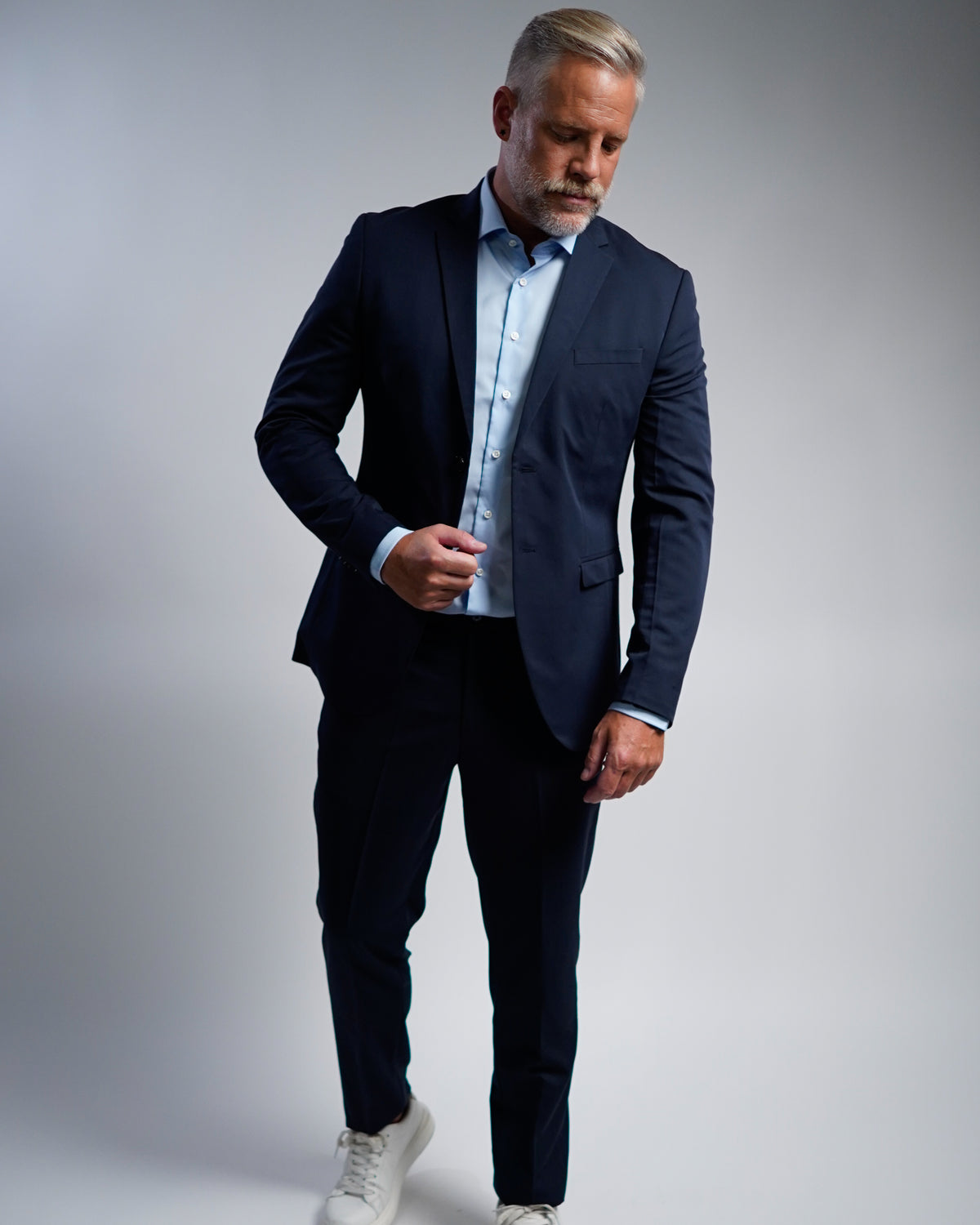 Non-iron business shirt light blue (Art. 1002)