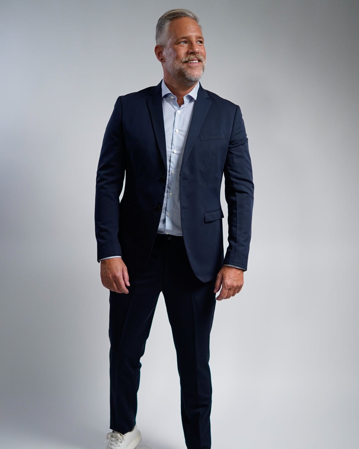 Hochwertiges Businesshemd mit Printmuster Fitted (Art. 1164)