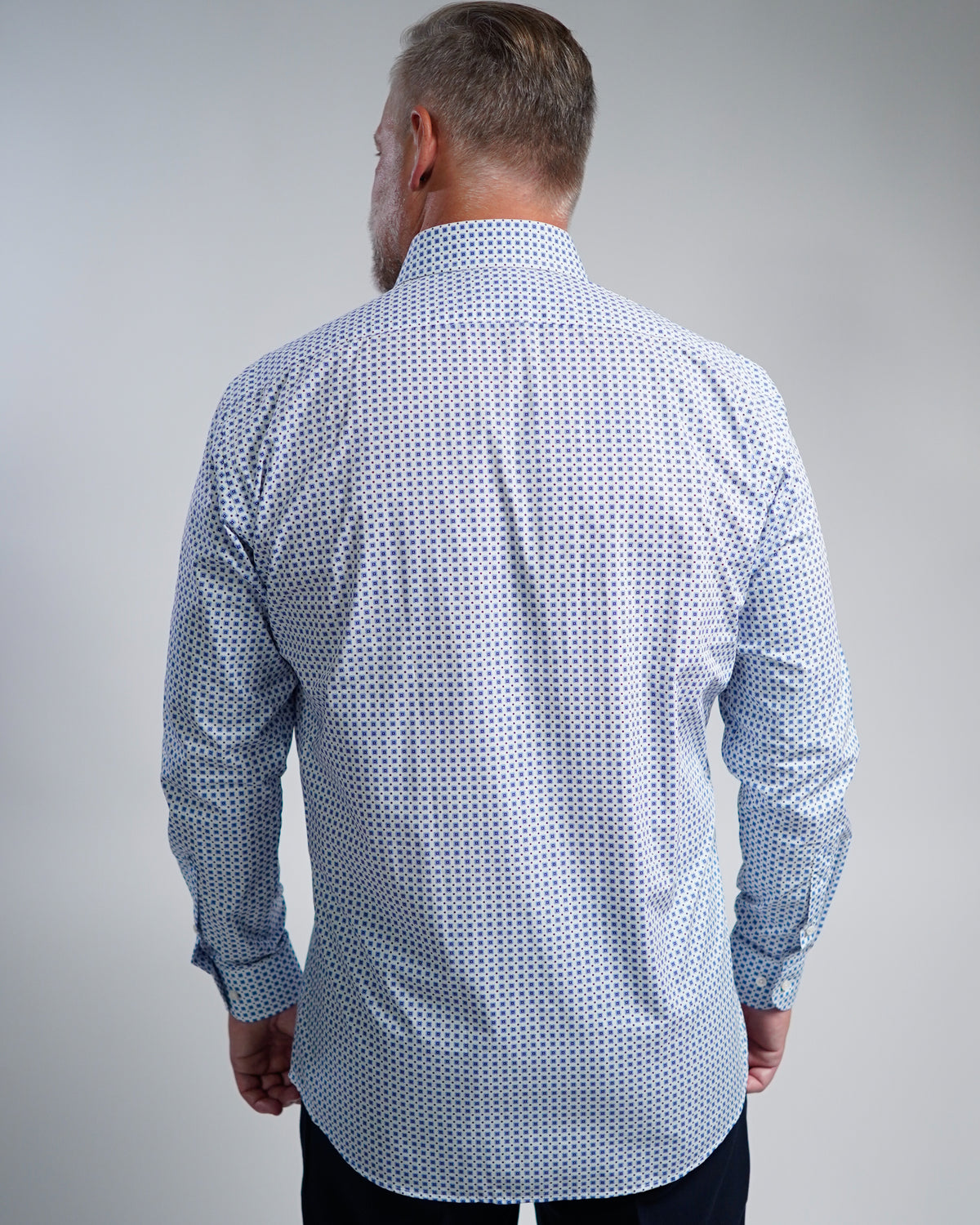 High-quality business shirt with print pattern Modern Fit (Art. 1162)