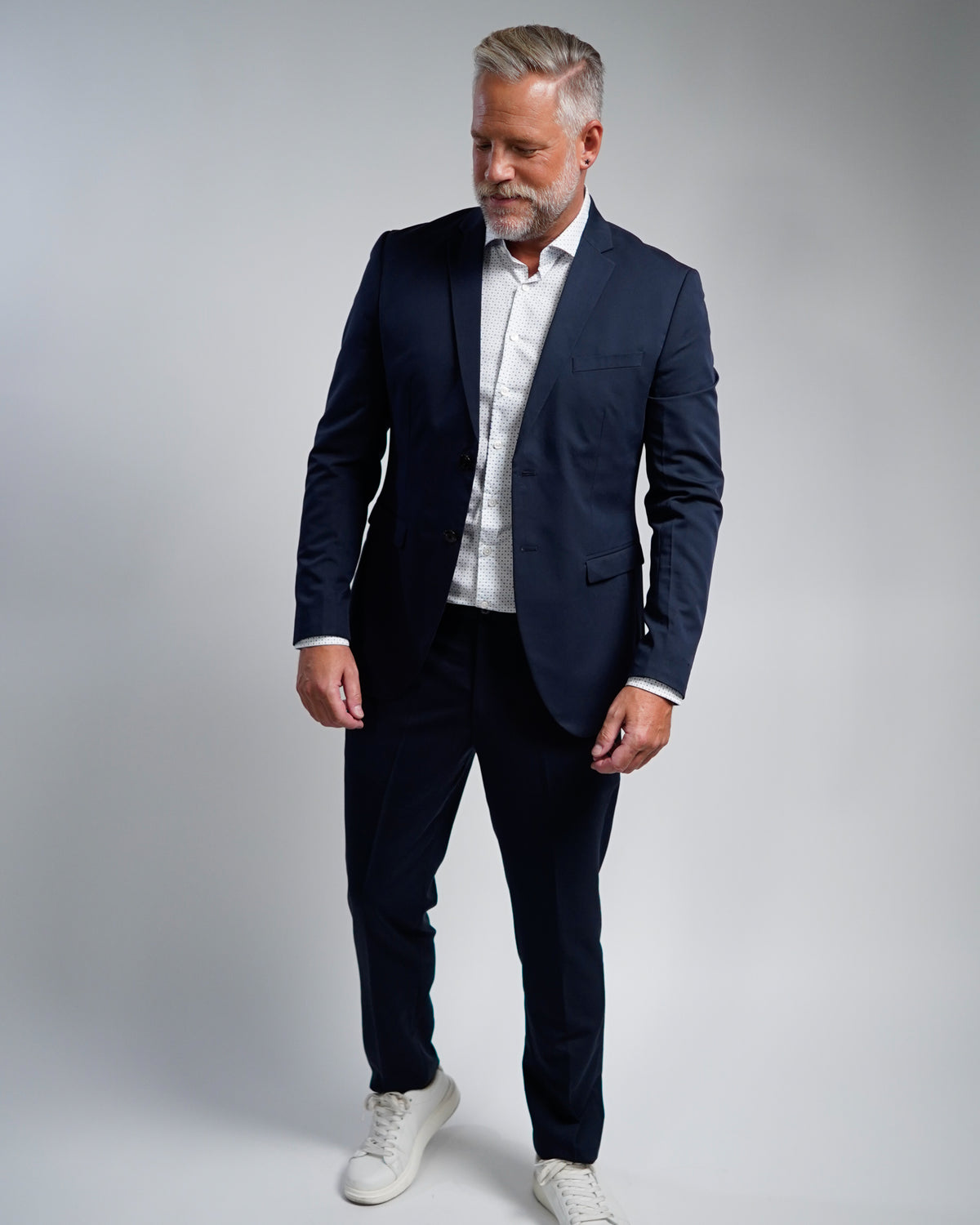 Hochwertiges Businesshemd mit Printmuster Fitted (Art. 1161-F)