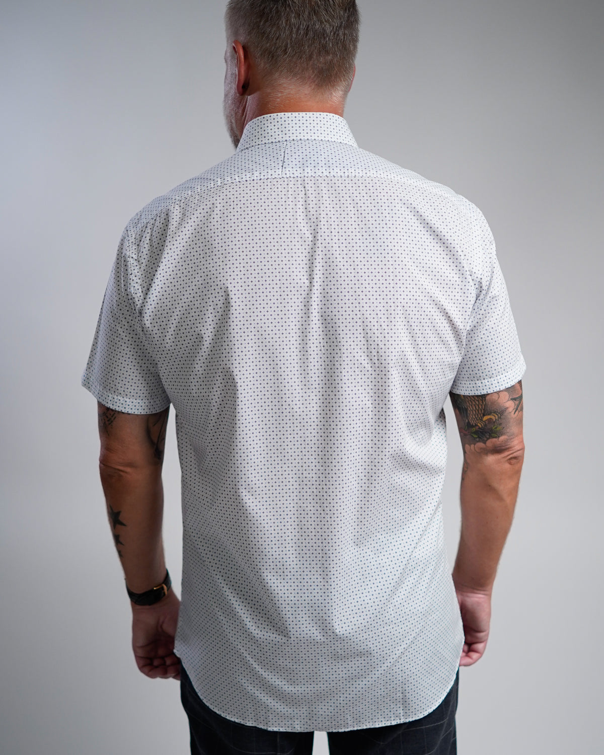 Hochwertiges Businesshemd mit Printmuster Modern Fit (gerade geschnitten / Art. 1161-M-KA)