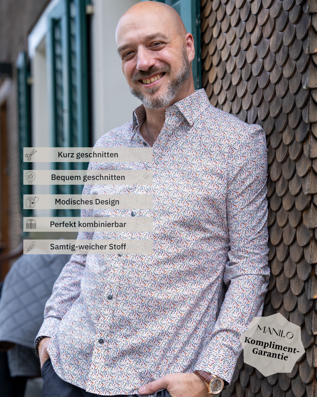 Casual shirt with fantasy print (Art. 2354-C)