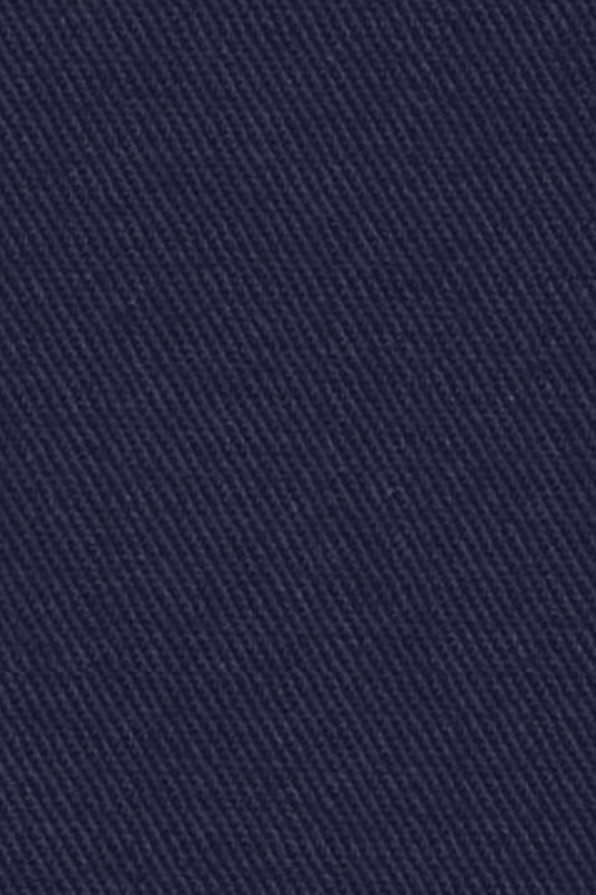 High quality twill shirt dark blue modern fit (straight cut)