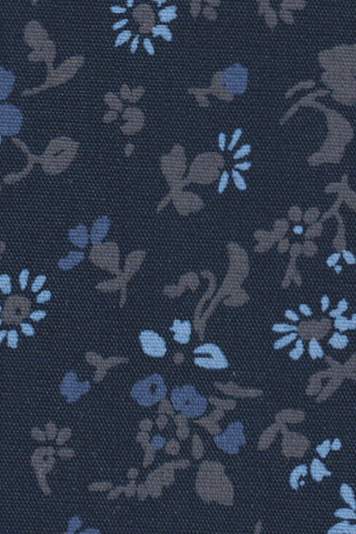 Chemise de loisirs imprimée avec motif floral bleu nuit