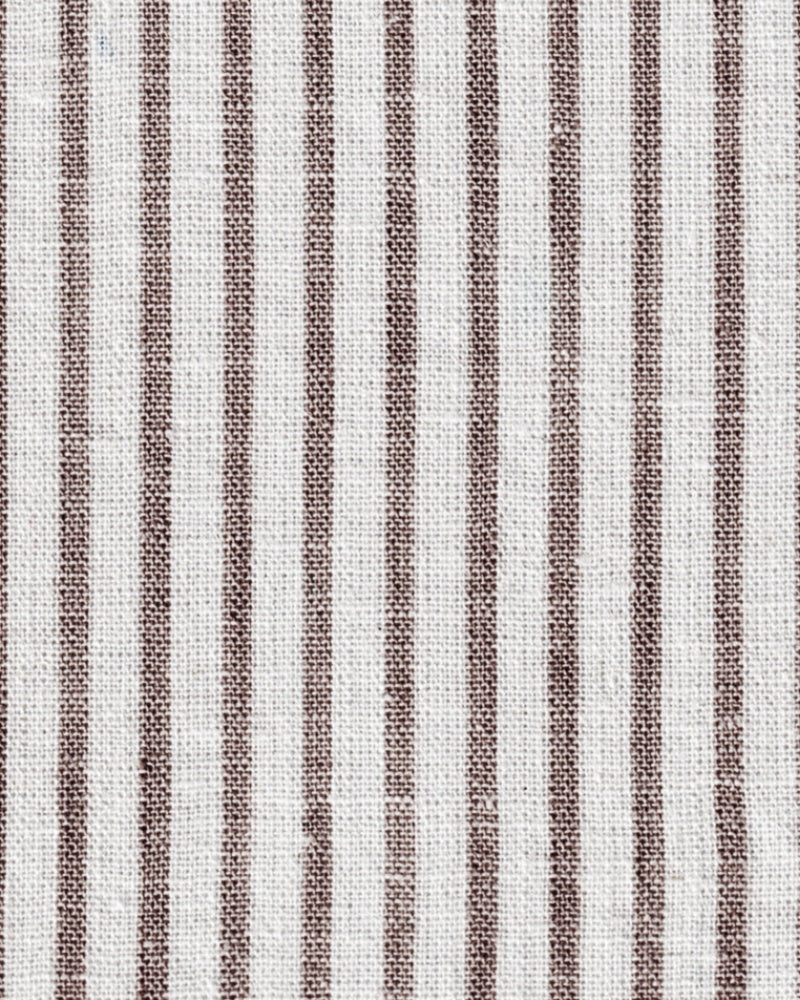 Linen shirt with stripes in brown (Art. 2263-C)