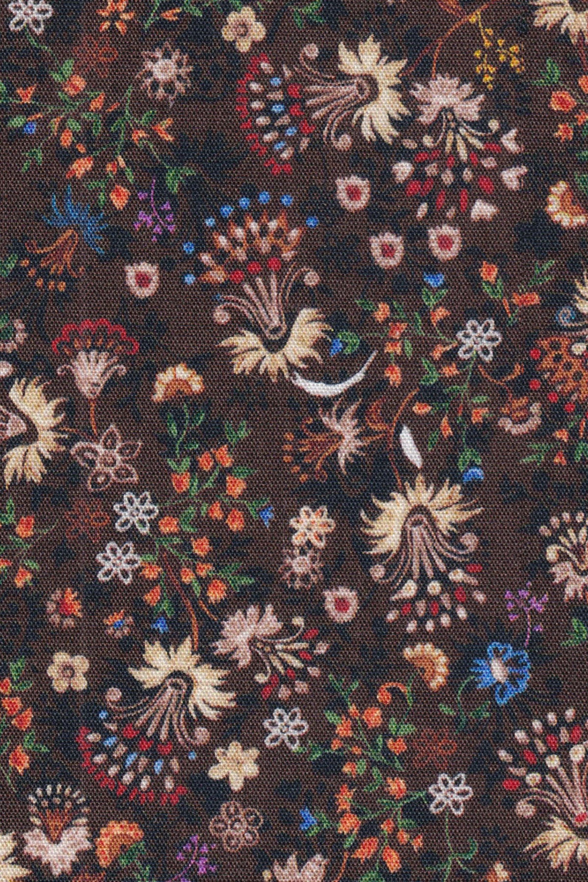 Freizeithemd mit Blumenprint Braun (Art. 2302-C)