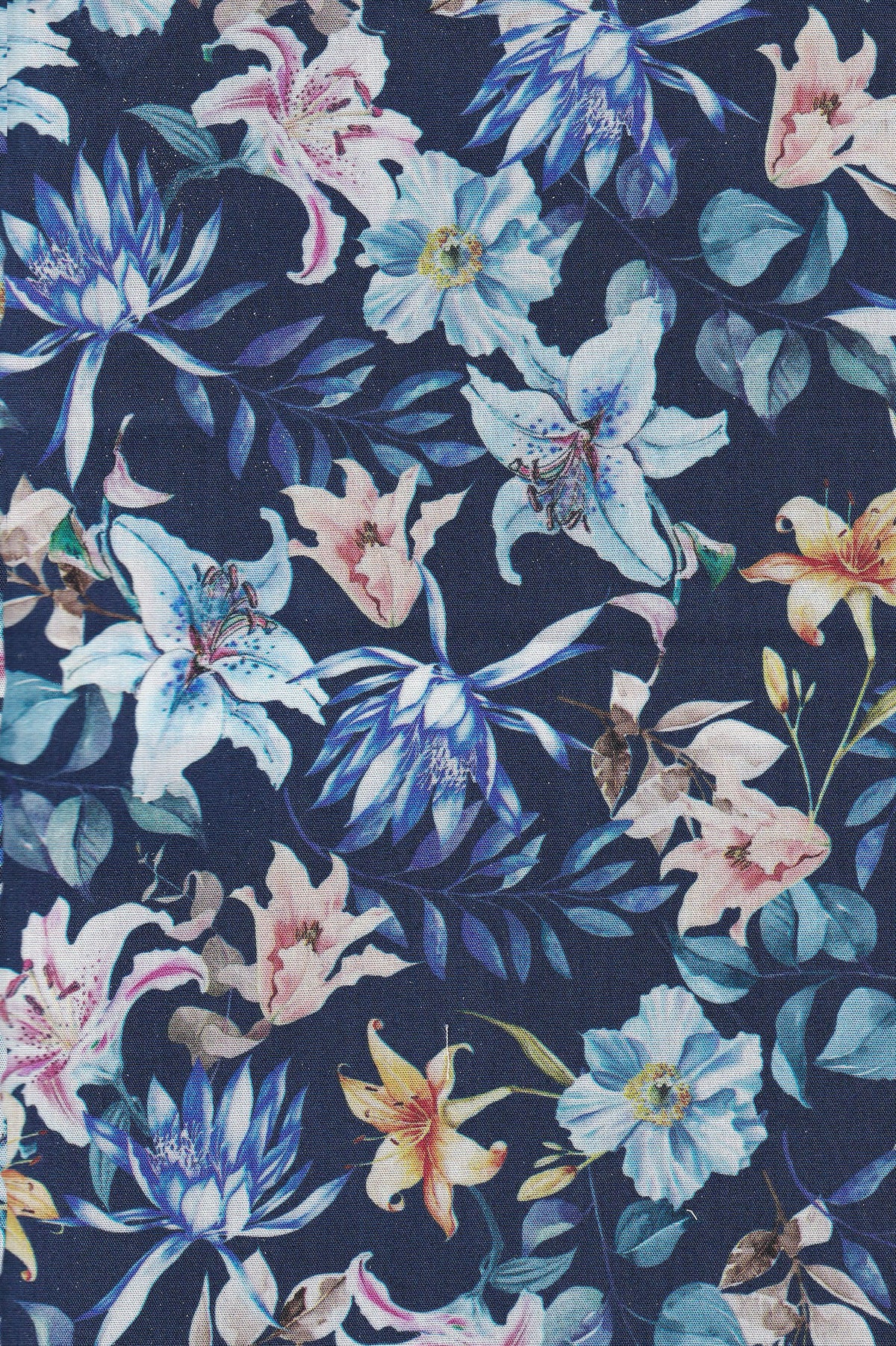 Freizeithemd mit Blumenprint in Navy (Art. 2501-C)