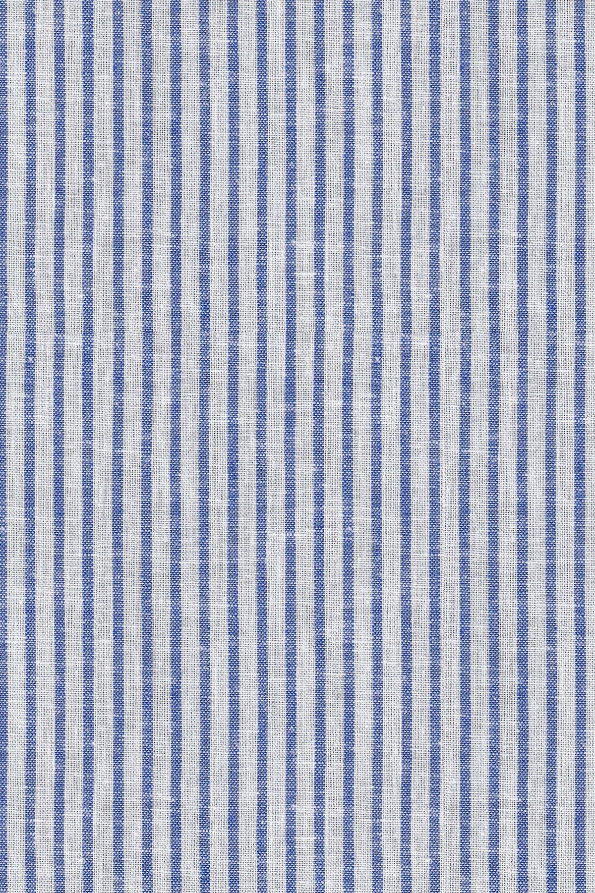 Leinenhemd mit Streifen in Blau (Art. 2572-C-KA)