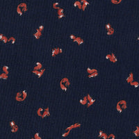 Freizeithemd mit Füchsen und Eichhörnchen Print in Blau (Art. 2740-C)