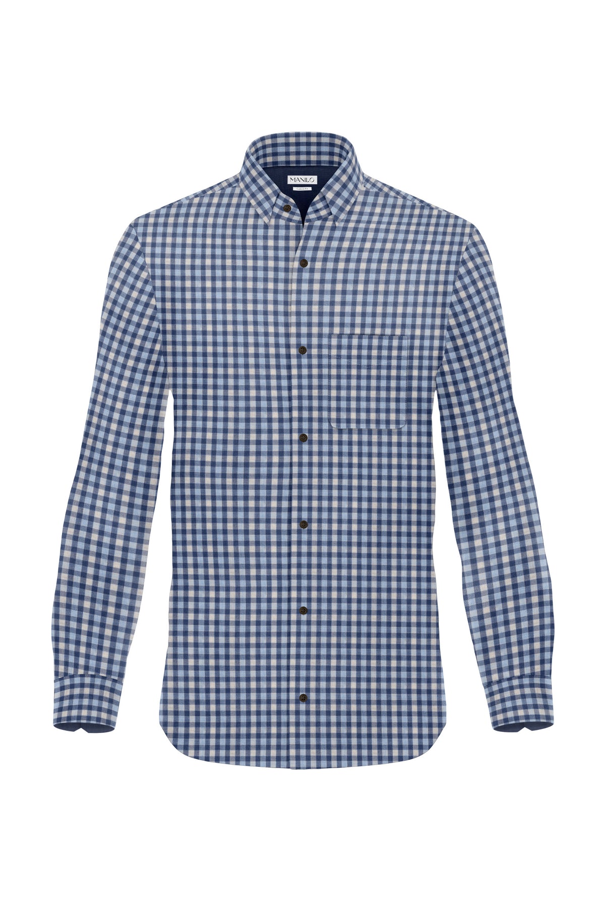 Chemise Flanel avec des styles de bleu clair (Art. 2367-C)