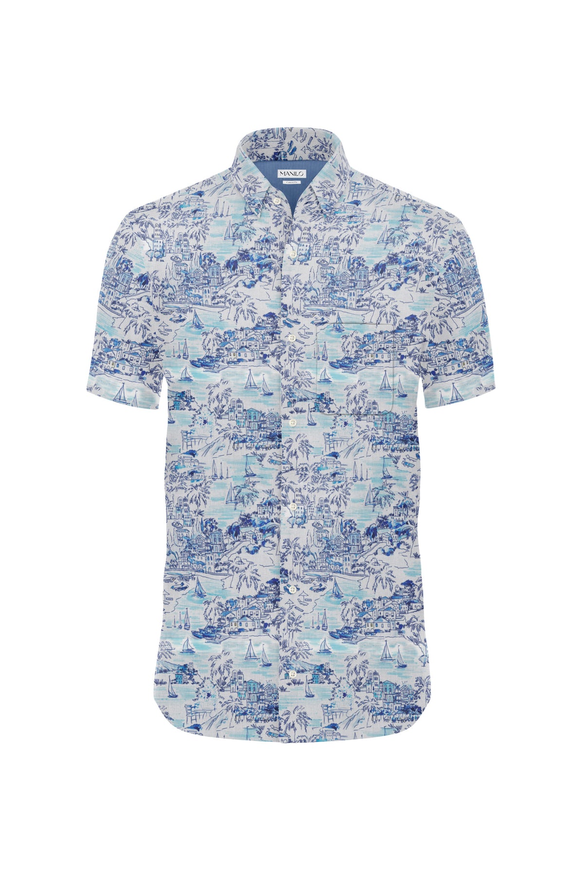 Casual shirt with Amalfi print (Art. 2529-C-KA)