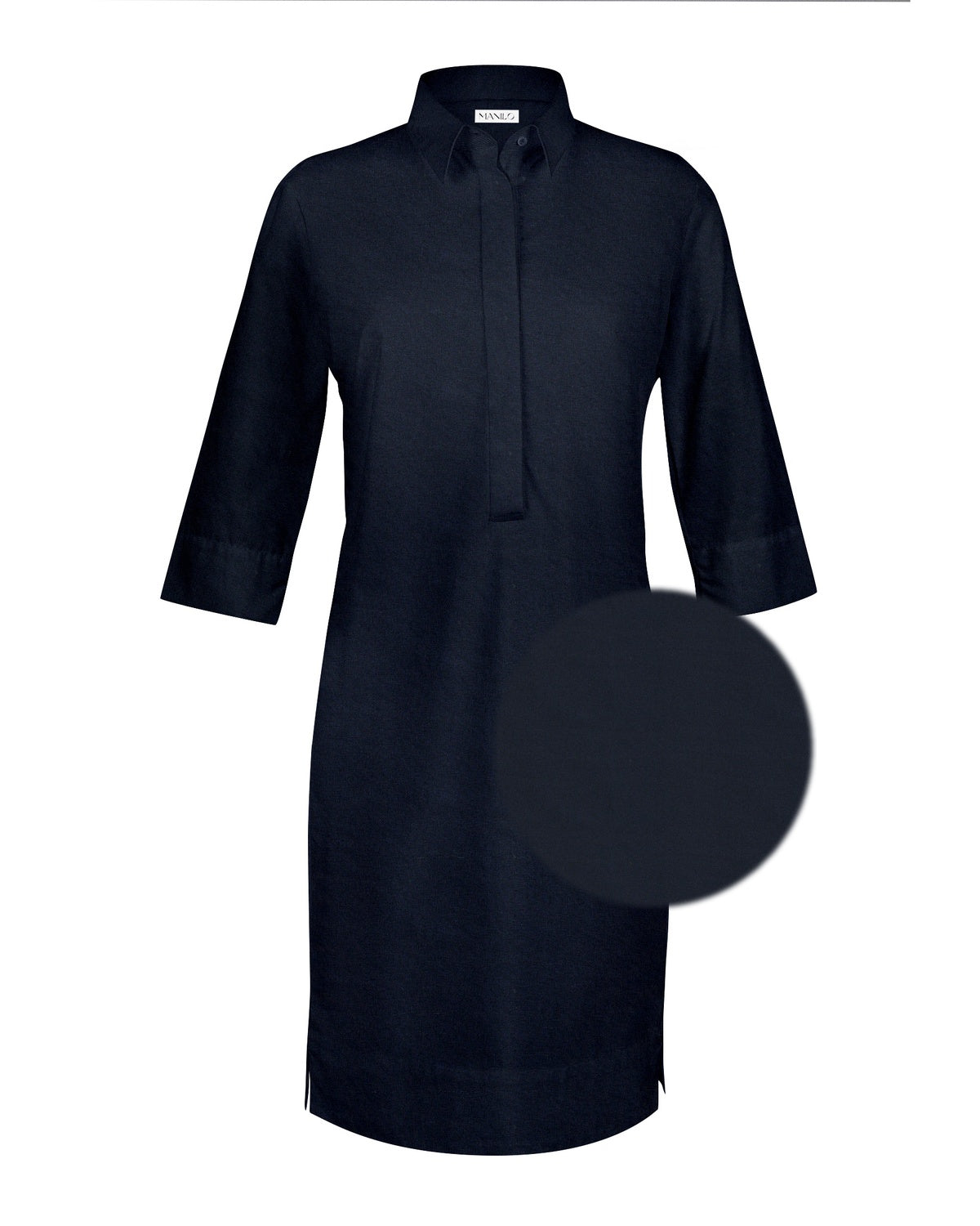 Kleidbluse ZOÉ 3/4-Ärmel in Dunkelblau (Art. 1003D-Z-34)