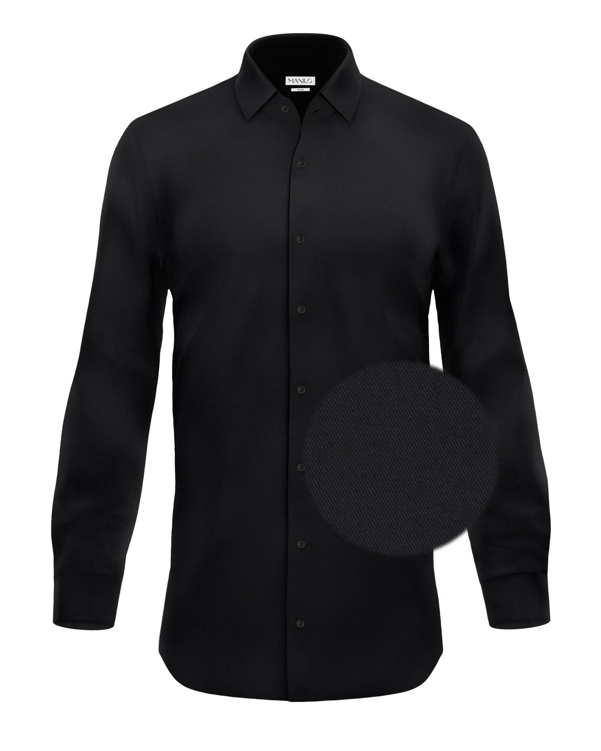 Non-iron business shirt black (Art. 1003)