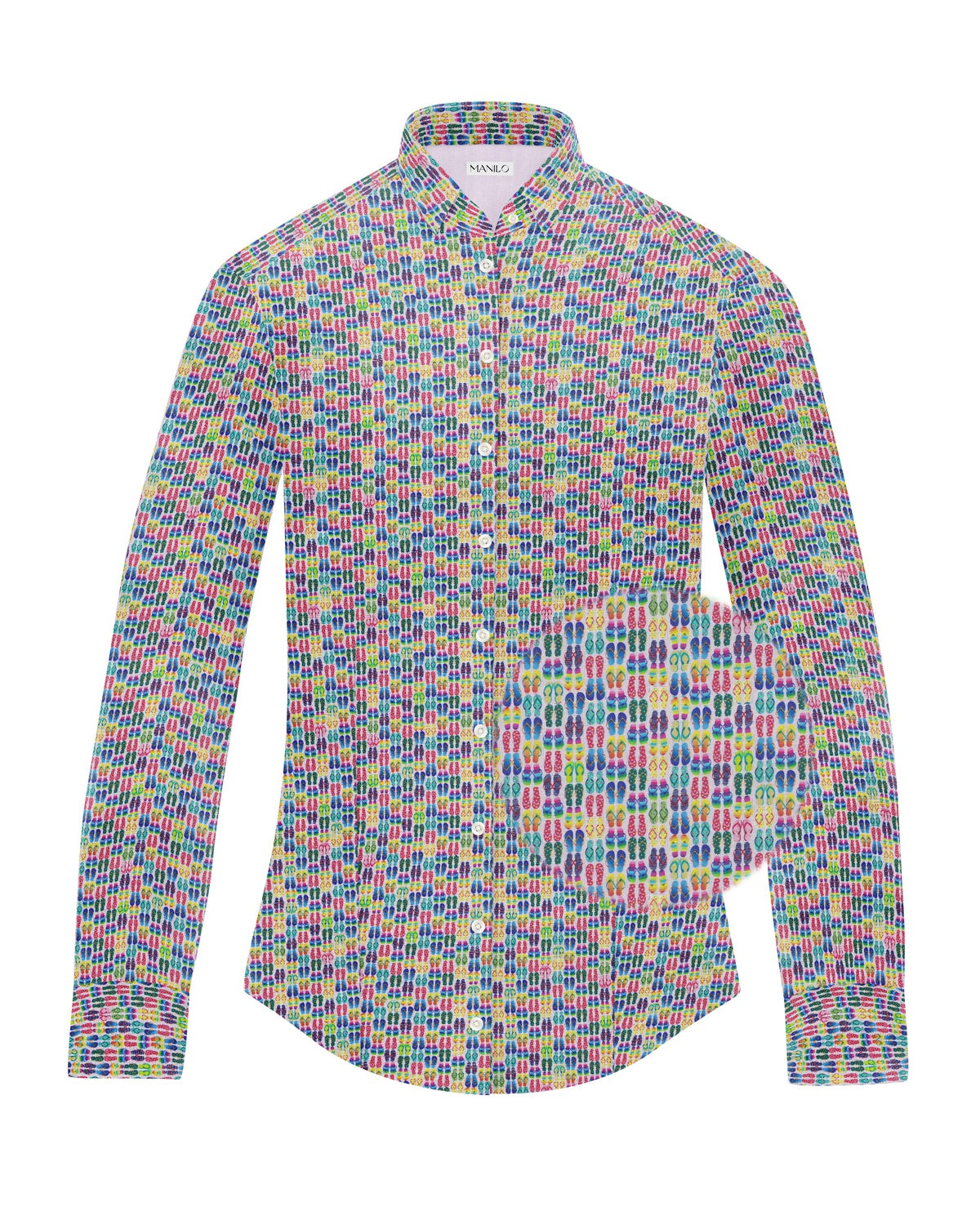 Blouse stretch SOPHIE avec imprimé tongs (art. 2132D-S)