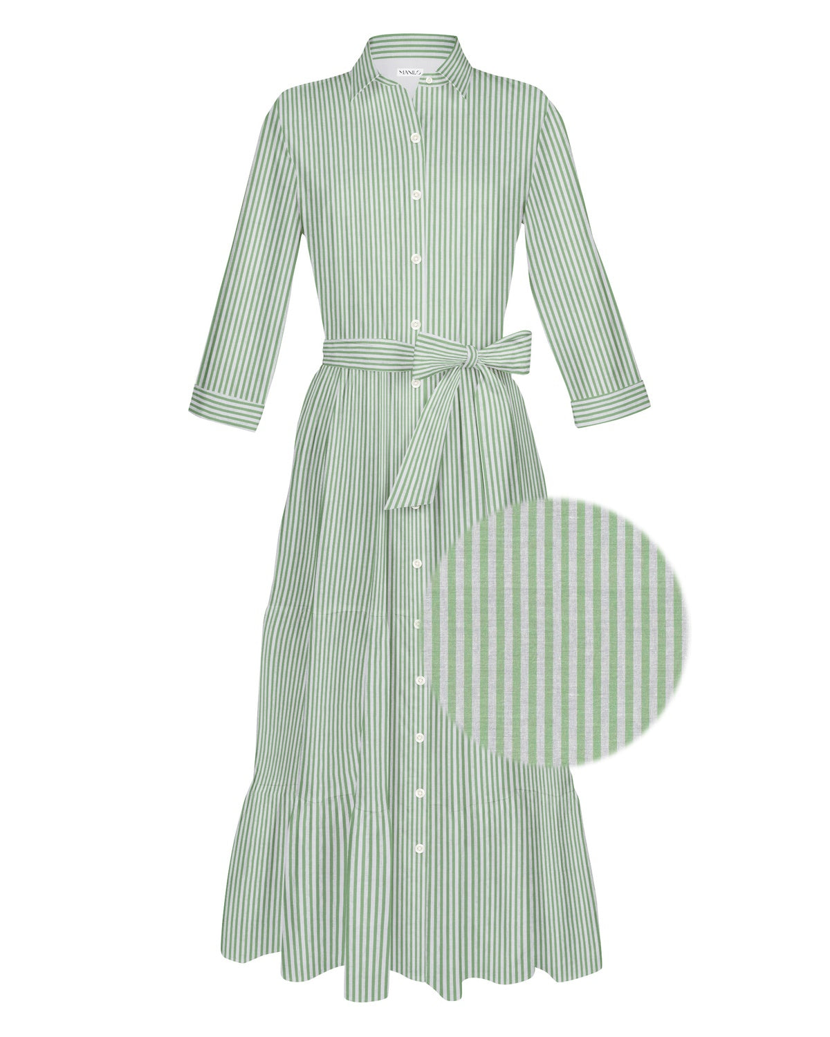 Sommerkleid JADE Grün gestreift (Art. 2183D-J)