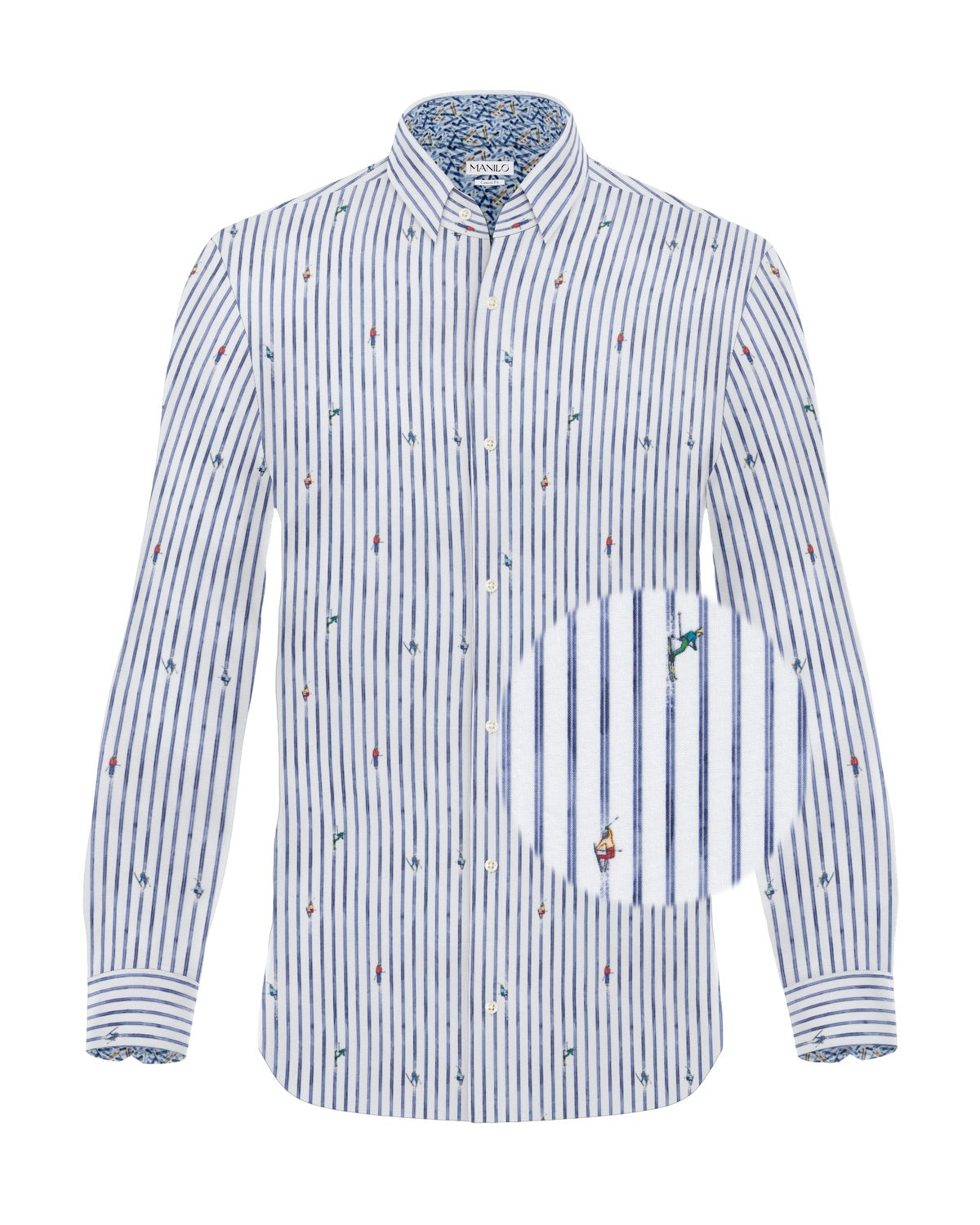 Casual shirt with skier print (Art. 2352-C)