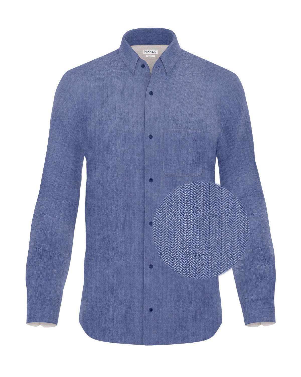 Casual shirt in blue (Art. 2403-C)