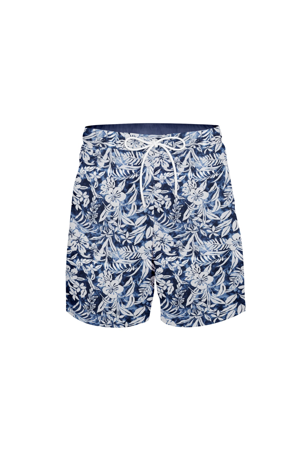 Hawaiian shorts with floral print in dark blue (Art. 2621-SH)