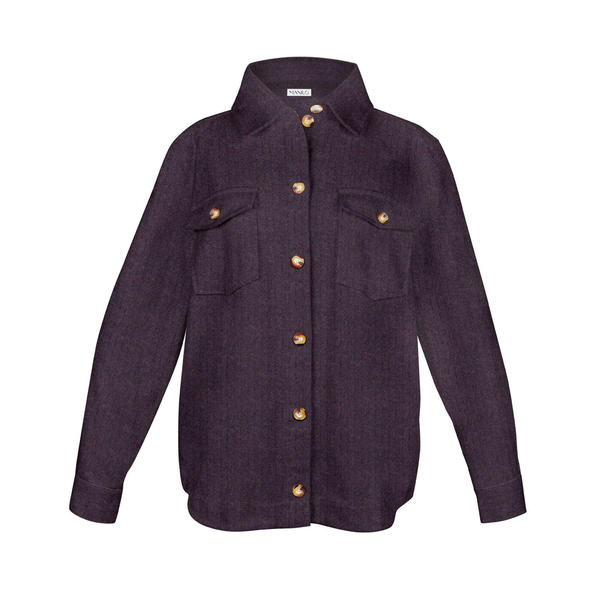 Overshirt VIVIENNE in Aubergine (Art. 2277D-V)